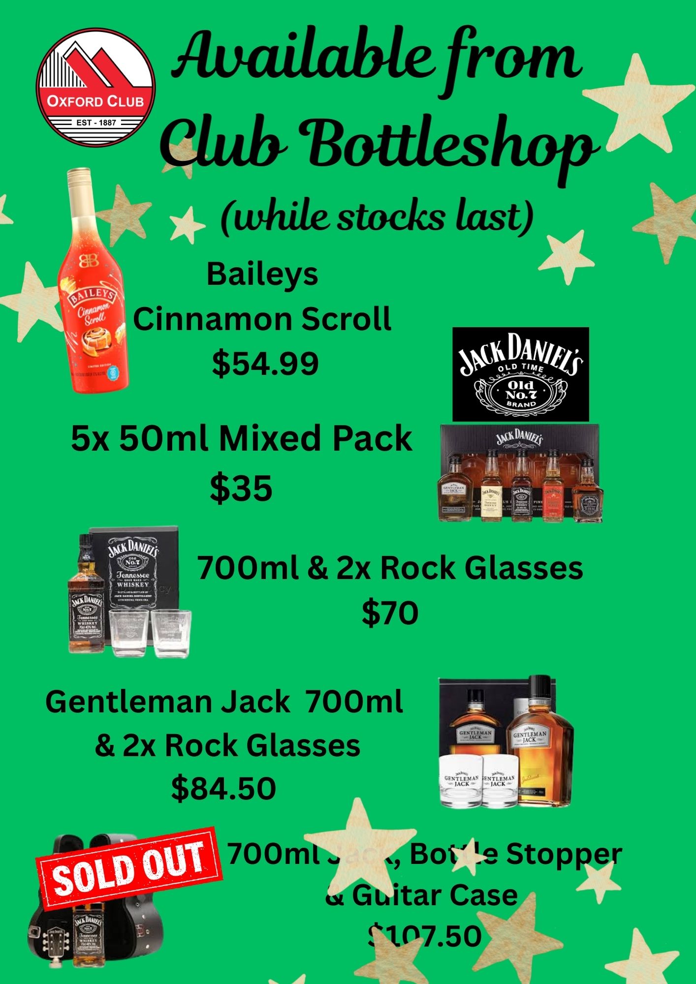 Bottleshop gift packs Dec 25