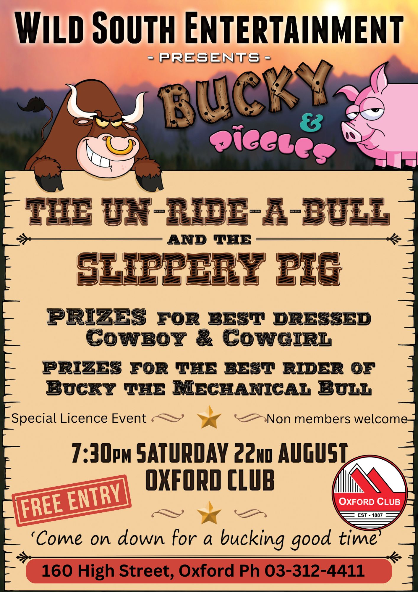 Bucky Piggles Poster