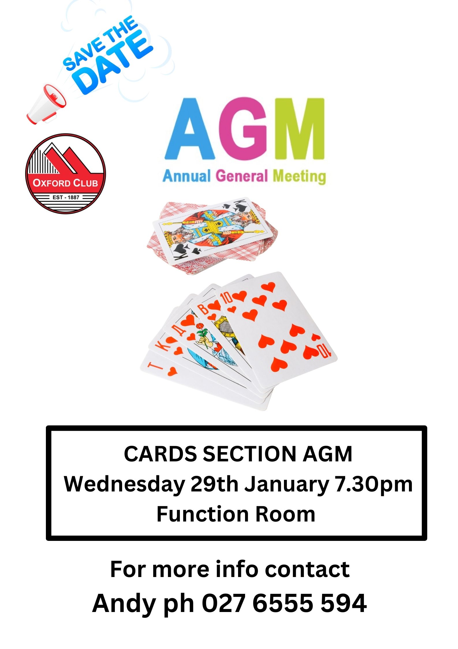 Cards Section AGM 29th Jan 25
