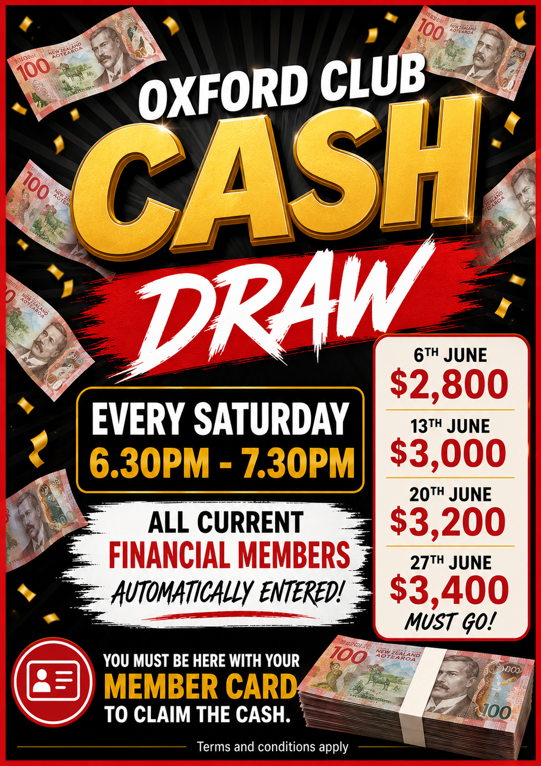 Cash Draws June