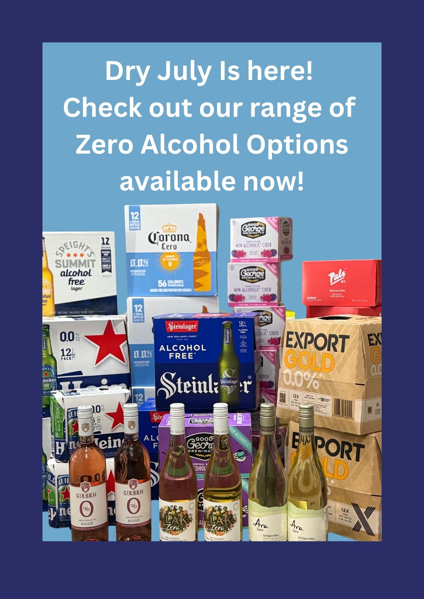 Dry July Is here So are our Non Alcoholic Range