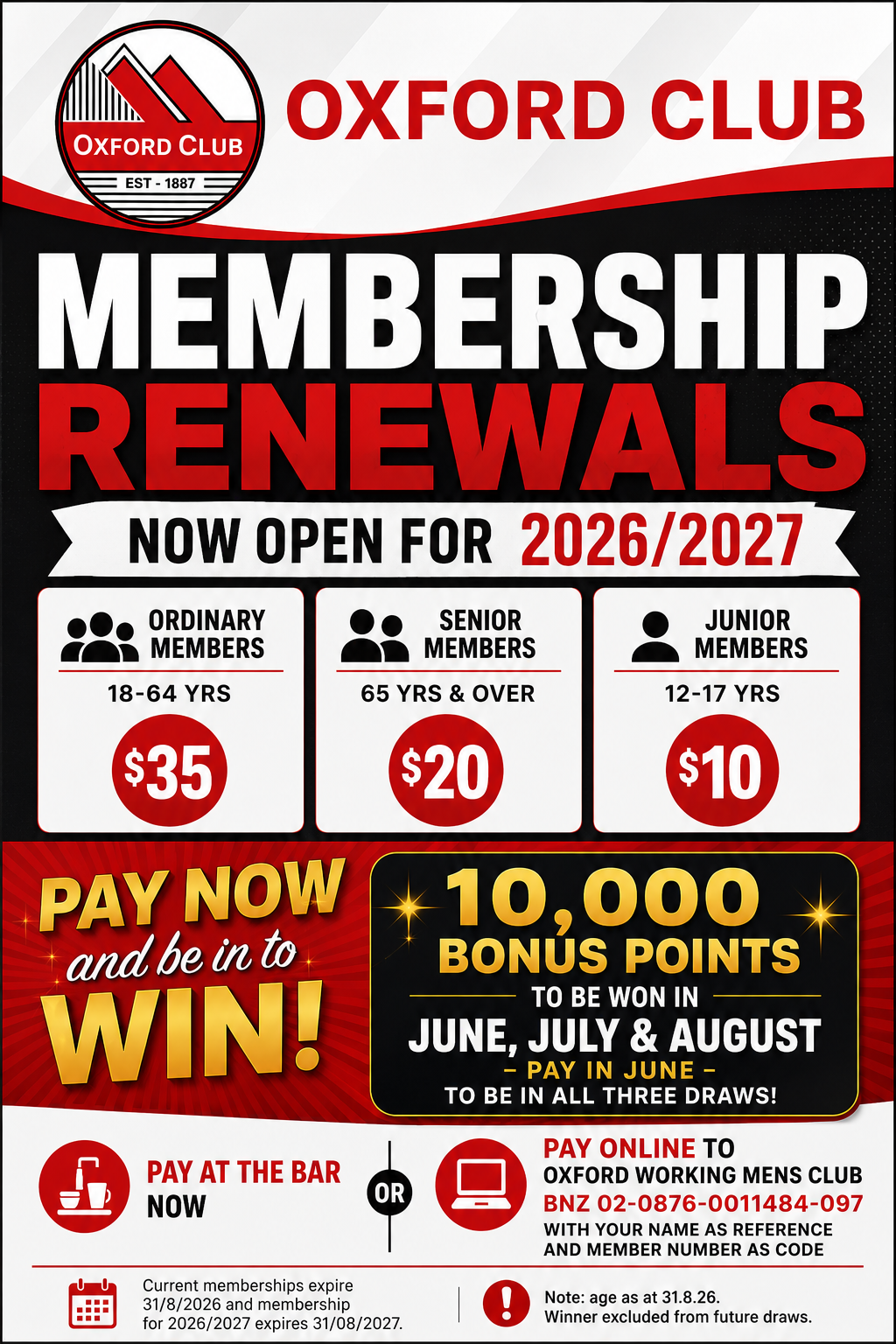 Member Renewals open