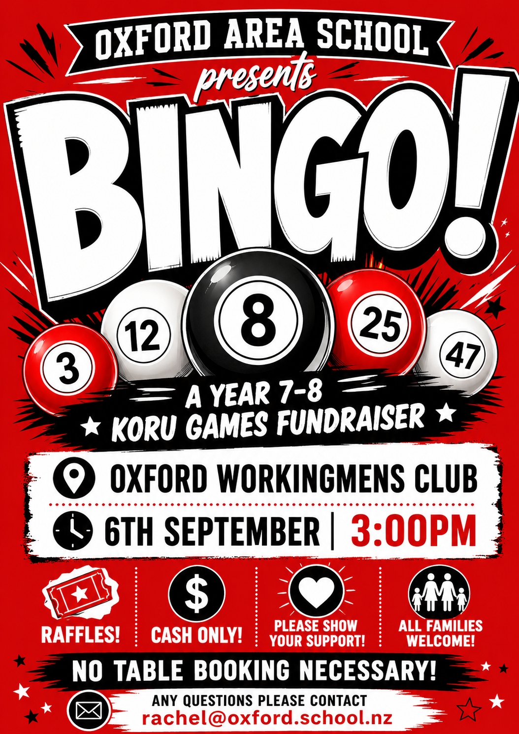 OAS Bingo 6th September