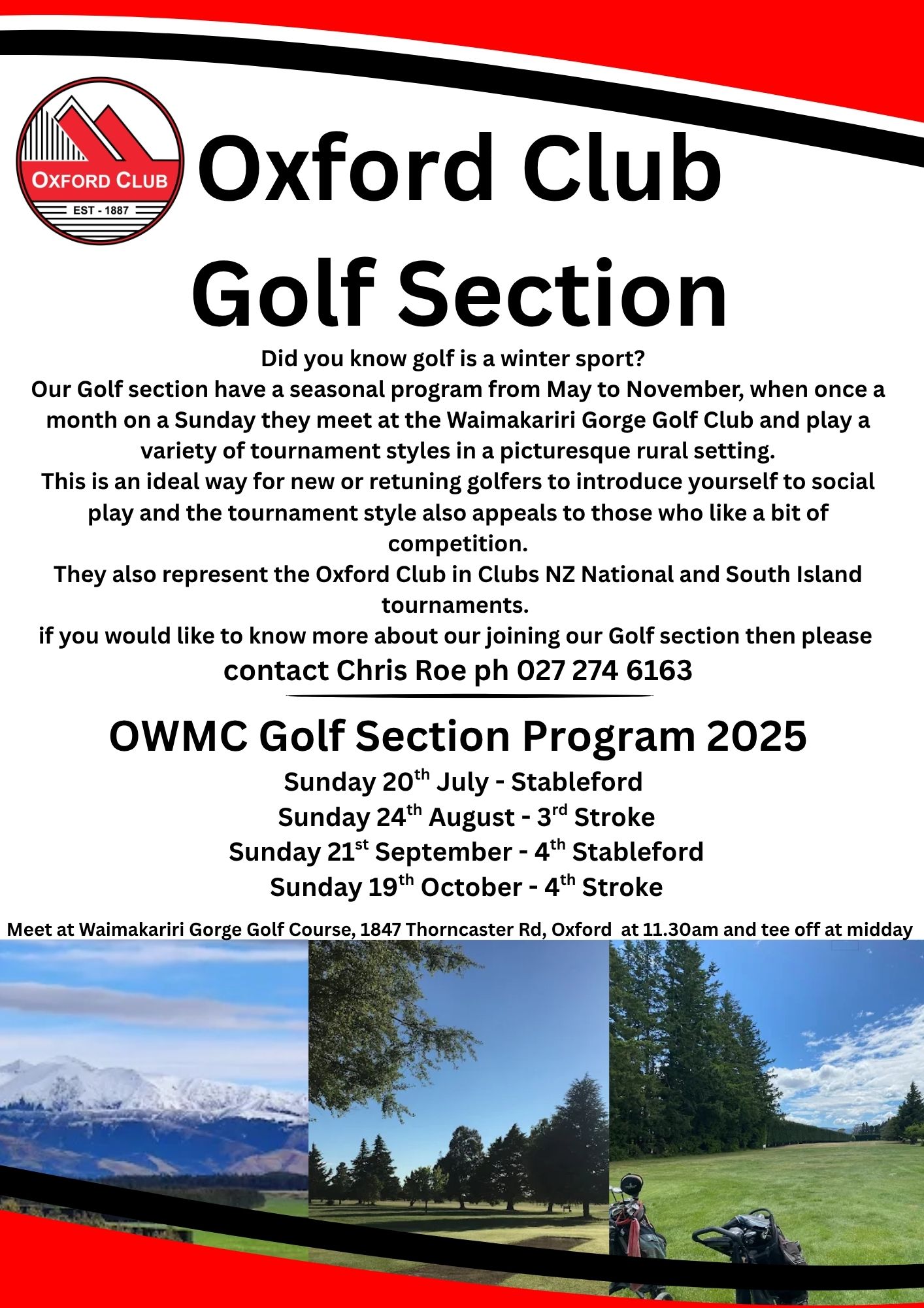 OWMC Golf Section Observer Ad July 25 jpg