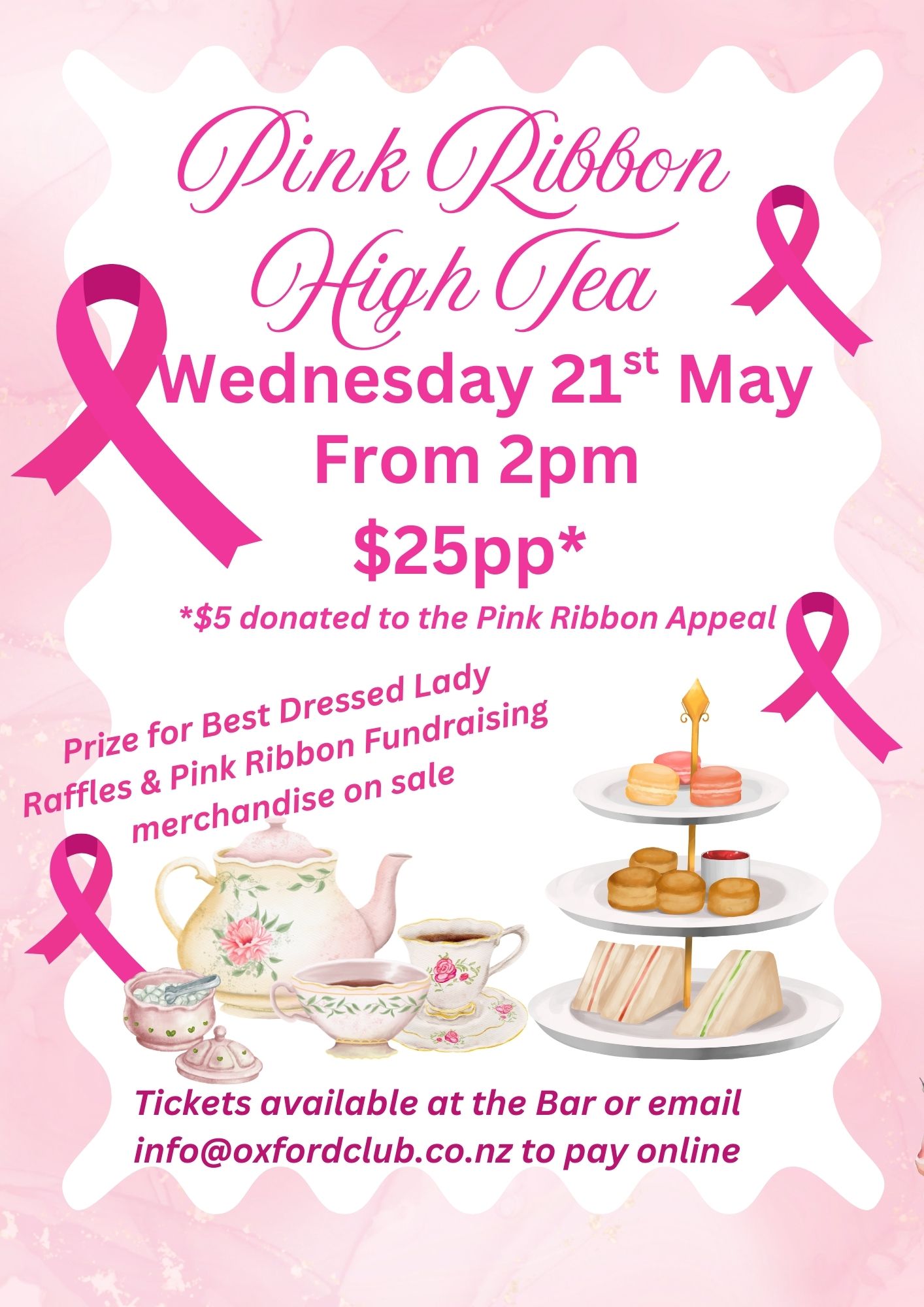Pink Ribbon High Tea 21 May internal