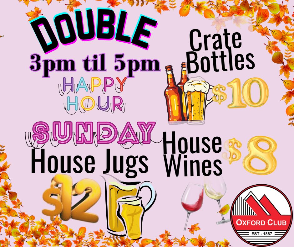 Sunday Happy Hour