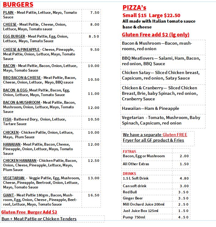 Takeaways menu 3